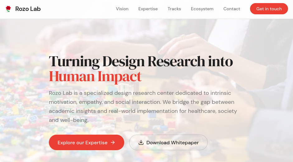 New social enterprise - Rozo Lab